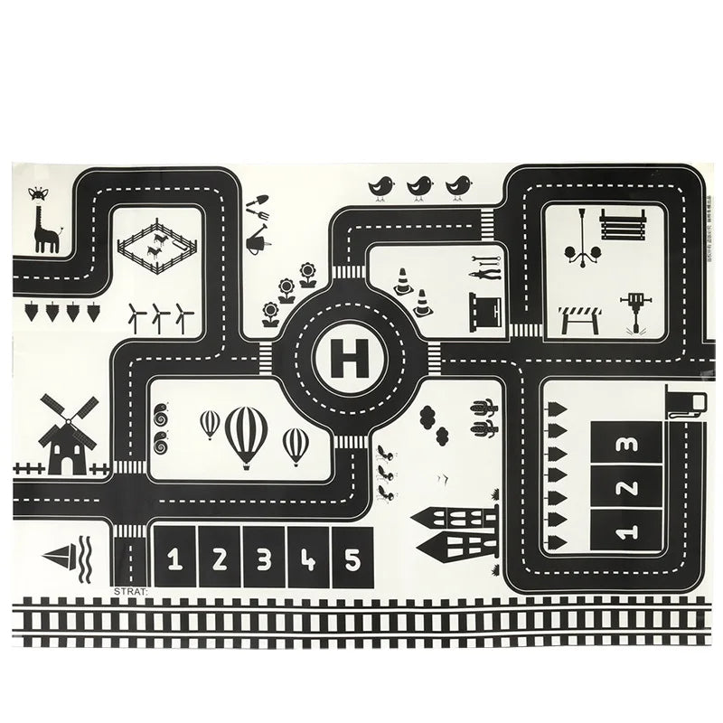 Car Adventure - Magic City Playmat™ - Kaupunki Auto leikkimatto