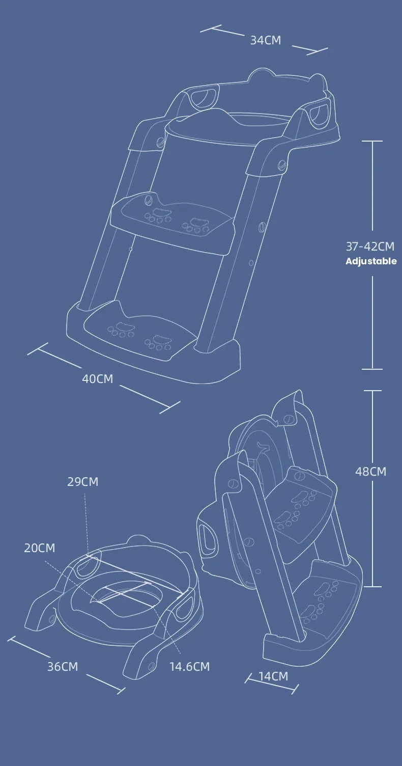 Potty Training Seat™ - WC-harjoittelu pienille - Kokoontaitettava pottatuoli