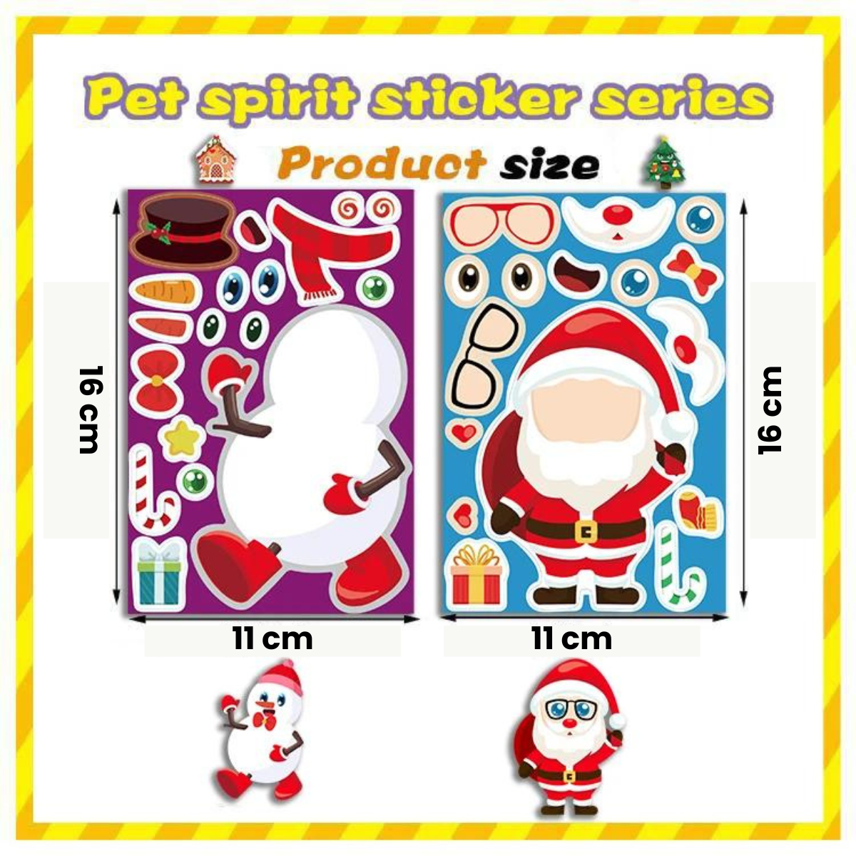 Christmas Stickerset™ - Jouluntaikaa tarroissa - Tarra-arkki joulu
