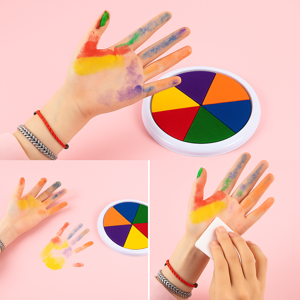 Paint Wheel™ - Maalaa sormiväreillä - Maalaussetti lapsille