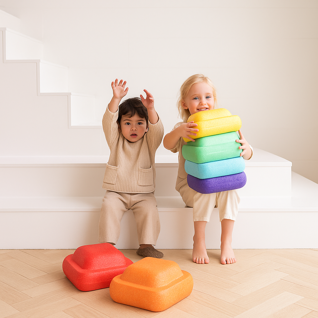 Stepping Stones™ - Hauskanpitoon ja motoriseen kehitykseen - Pinottavat kivet