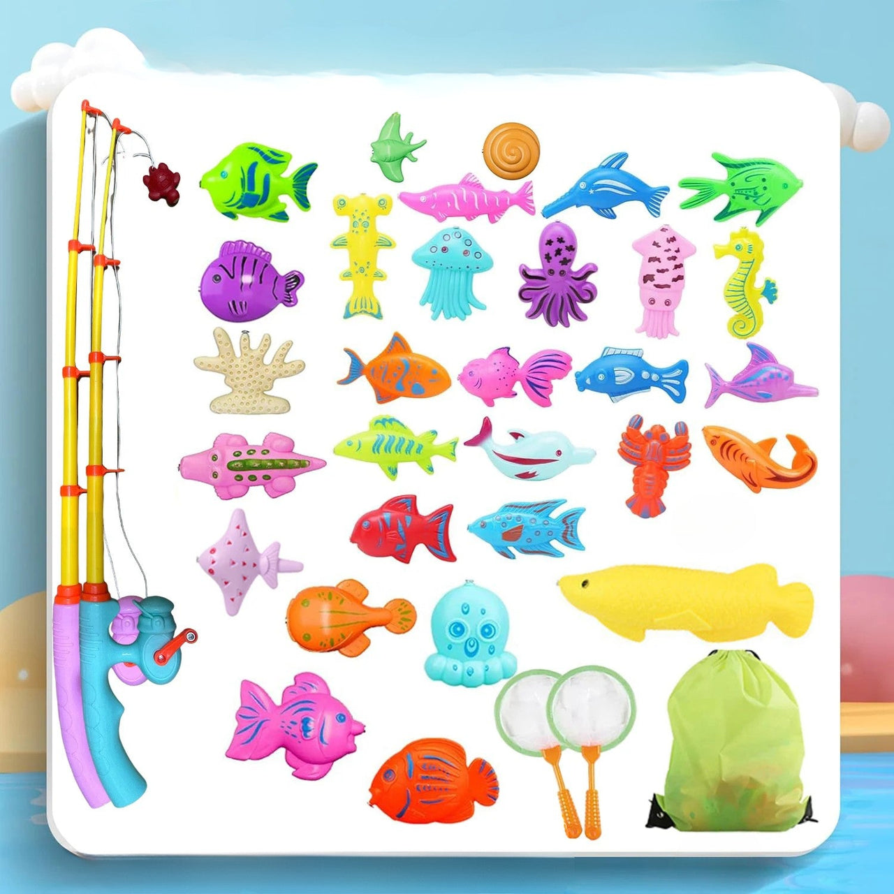 Fishing Game – Oppiminen & Löytäminen - Magneettinen kalapeli