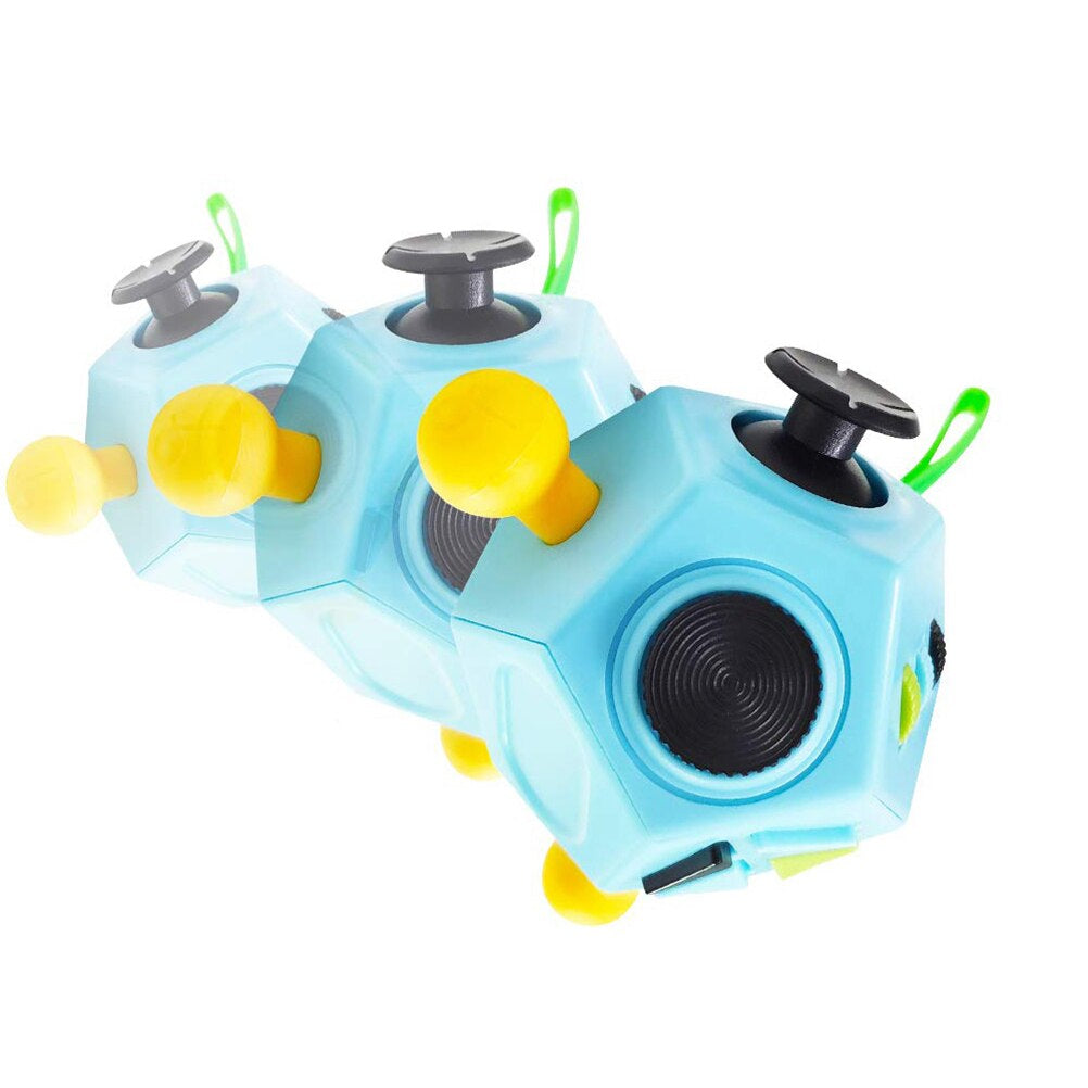 12-Sided Decompression Toy™ - Lievitä stressiä - Aistikuutio