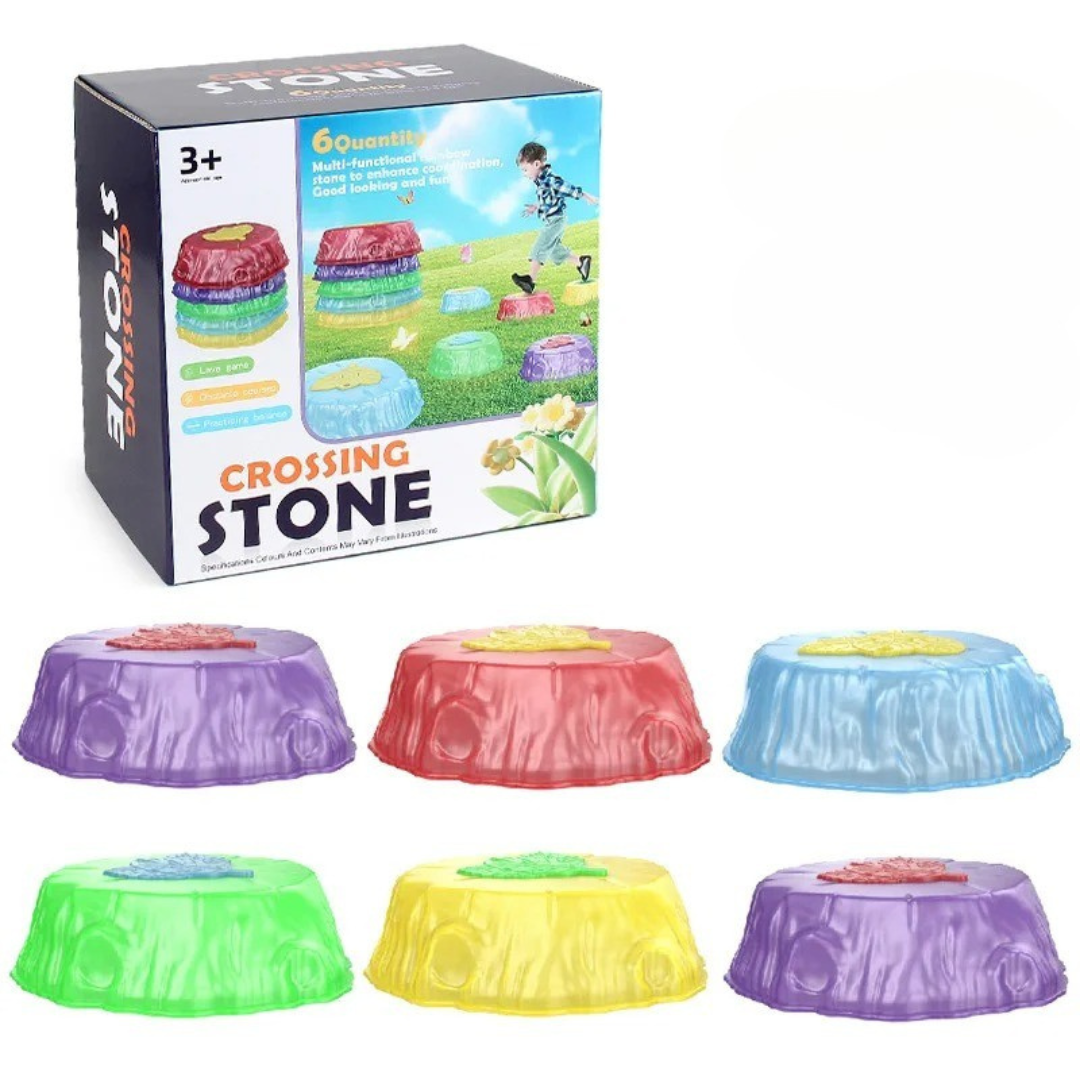 Crossing Stones™ - Hyppiminen ja tasapainottelu - Tasapainokivet valolla