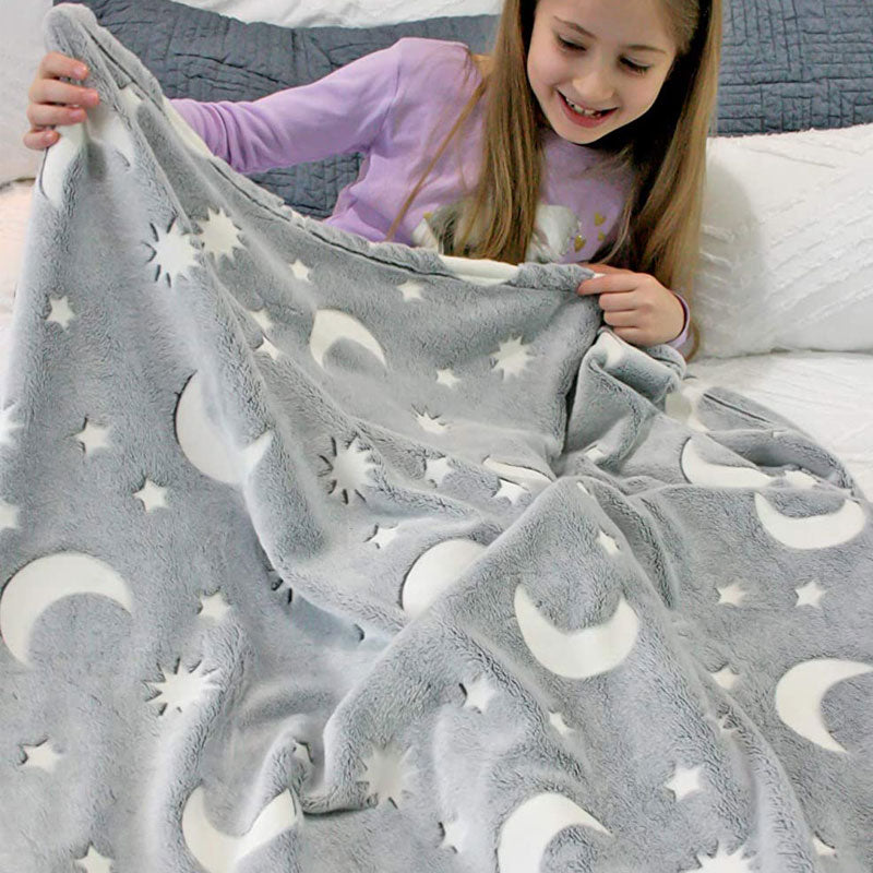 Glow In The Dark Blanket™ - Kimaltelevia unia - Pimeässä hehkuva peitto