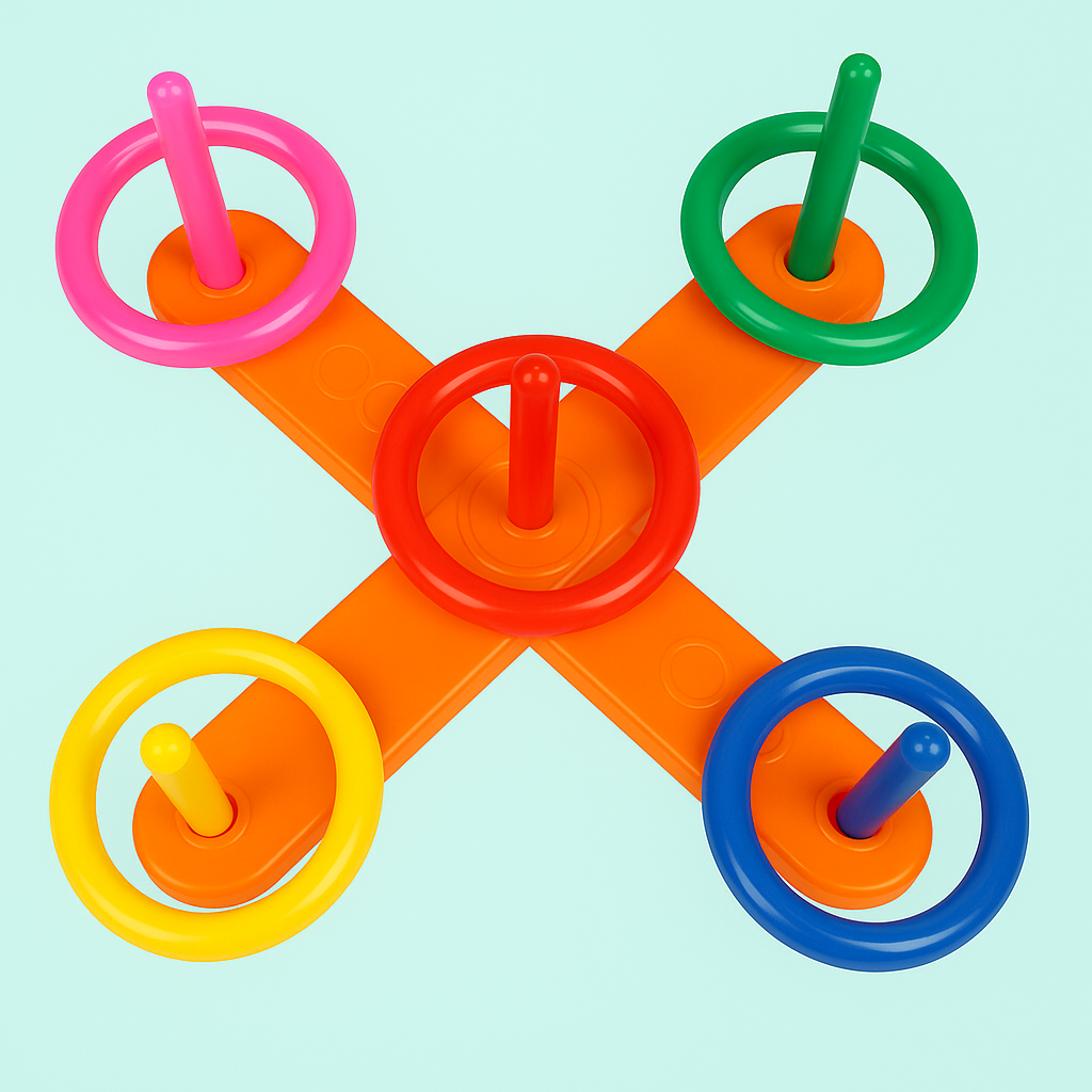 Hoop Ring Toss™ – Heitä & voita – Heittorenkaat ulkoleikkisarja