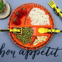 Thumbnail for Construction Dinner Set™ - Ei enää kitinää ruokapöydässä - Luova ruokailuvälinesetti