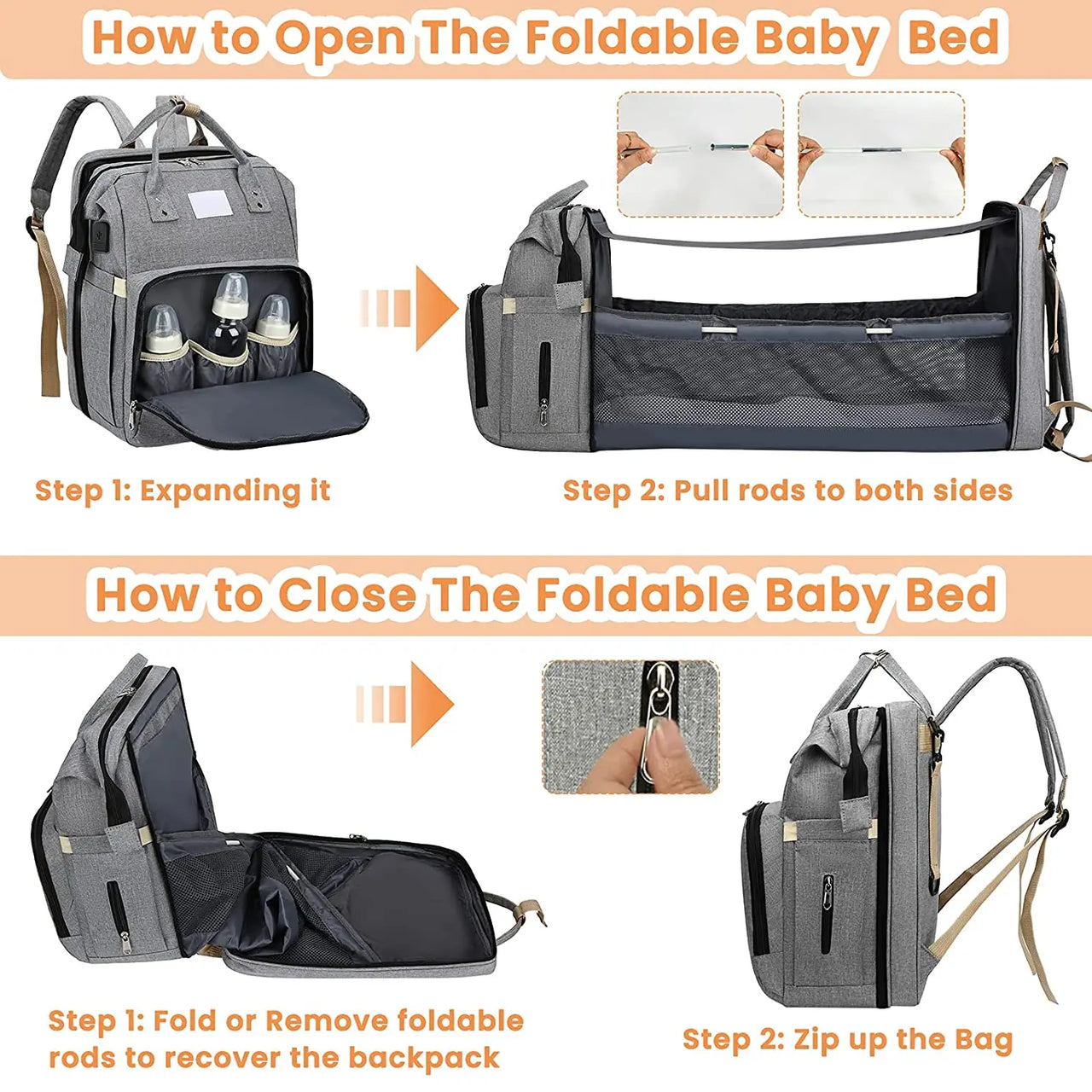 Baby Backpack™ - Monikäyttöinen vauvareppu - Vauvareppu