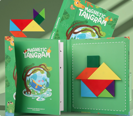 Woods™ - Rohkaise loogista ajattelua - Puinen Tangram-palapeli