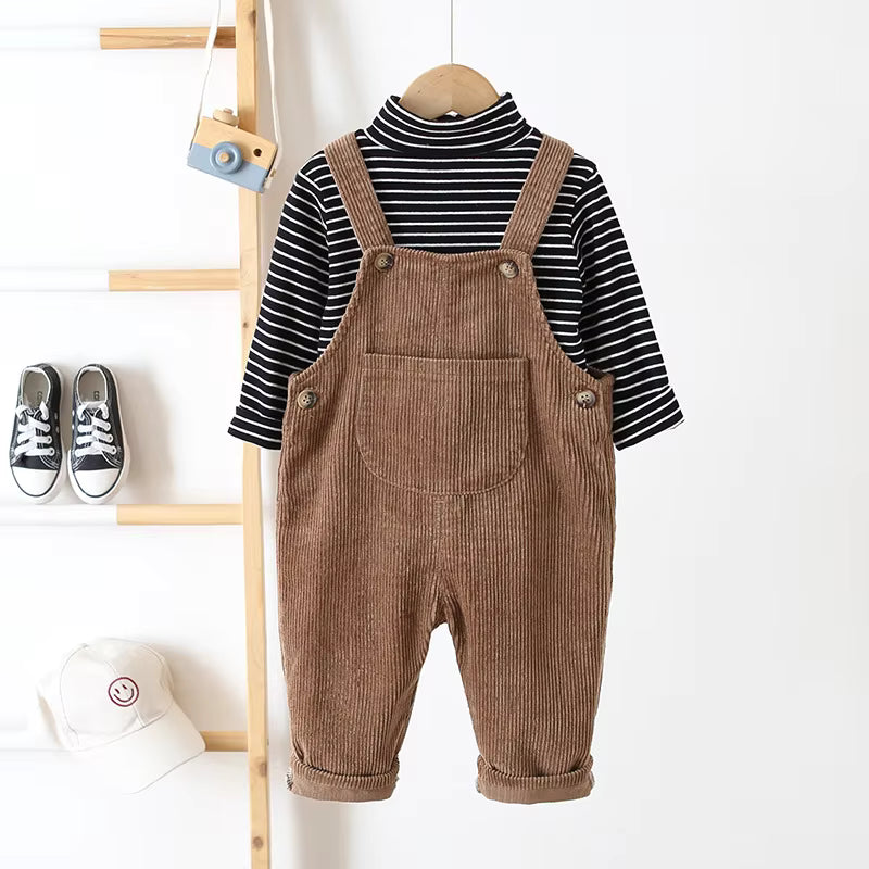 TinyTrend – Mukava ja tyylikäs – Rib-kangas puutarhahousut