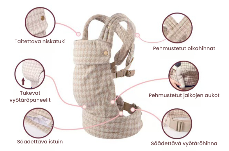 Snug Sling™ – Pehmeä & Sulje – Vauva & taapero kantorinkka