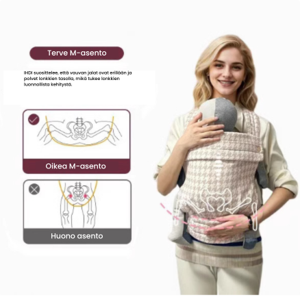 Snug Sling™ – Pehmeä & Sulje – Vauva & taapero kantorinkka