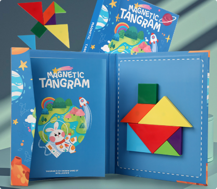 Woods™ - Rohkaise loogista ajattelua - Puinen Tangram-palapeli