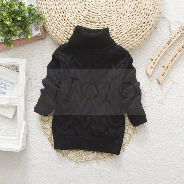 Mini Fashion™ - Lasten korkeakauluksinen neulepaita
