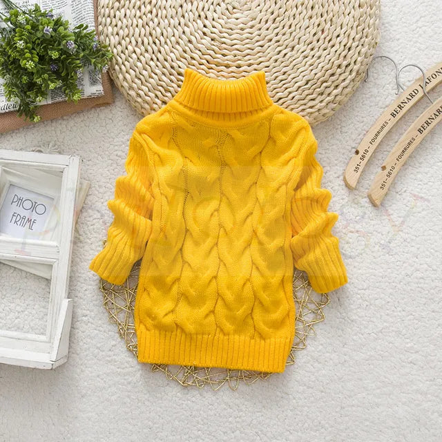 Mini Fashion™ - Lasten korkeakauluksinen neulepaita