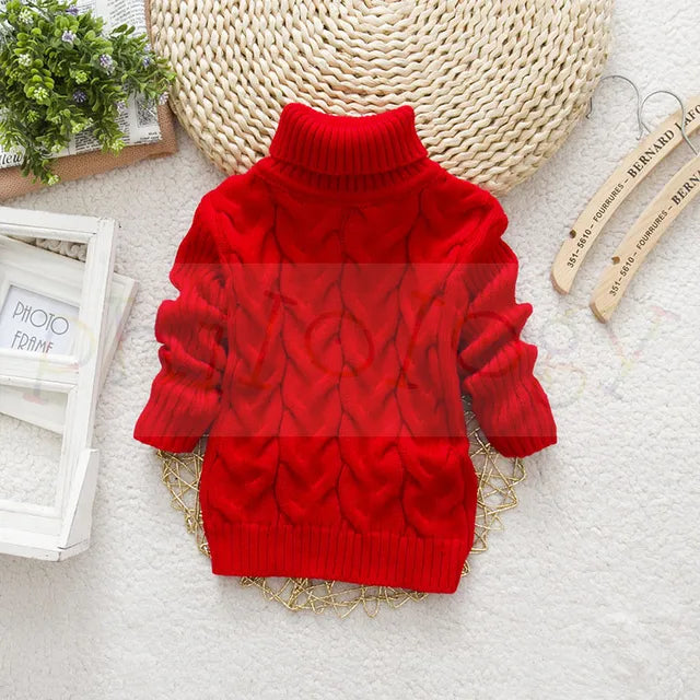 Mini Fashion™ - Lasten korkeakauluksinen neulepaita