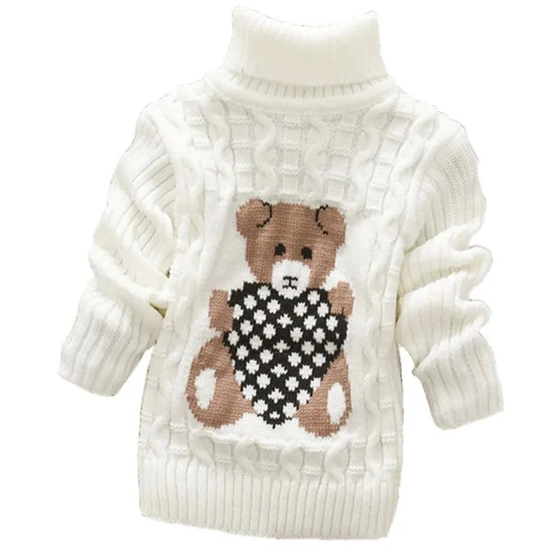 Mini Fashion™ - Lasten korkeakauluksinen neulepaita