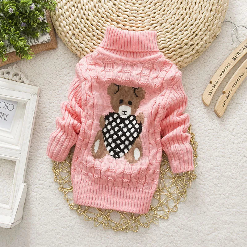 Mini Fashion™ - Lasten korkeakauluksinen neulepaita