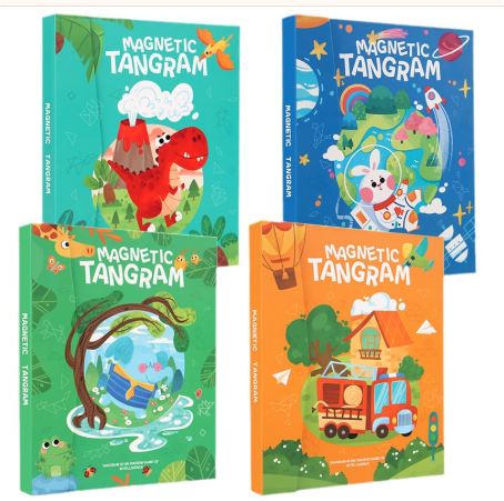 Woods™ - Rohkaise loogista ajattelua - Puinen Tangram-palapeli