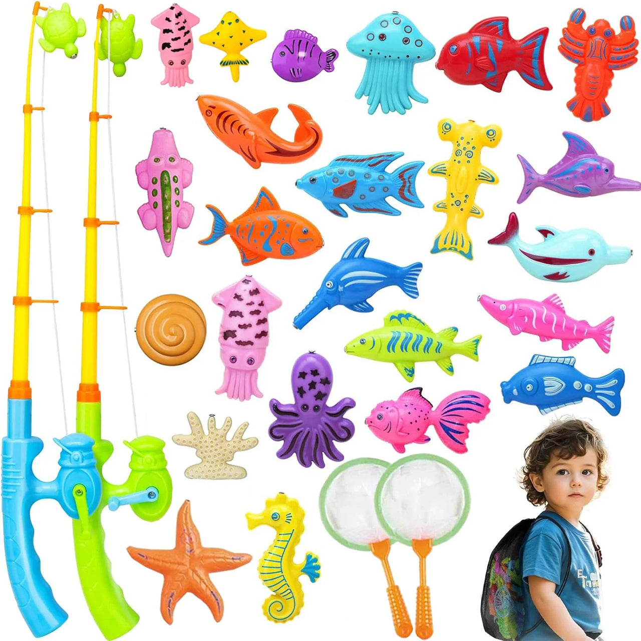 Fishing Game – Oppiminen & Löytäminen - Magneettinen kalapeli