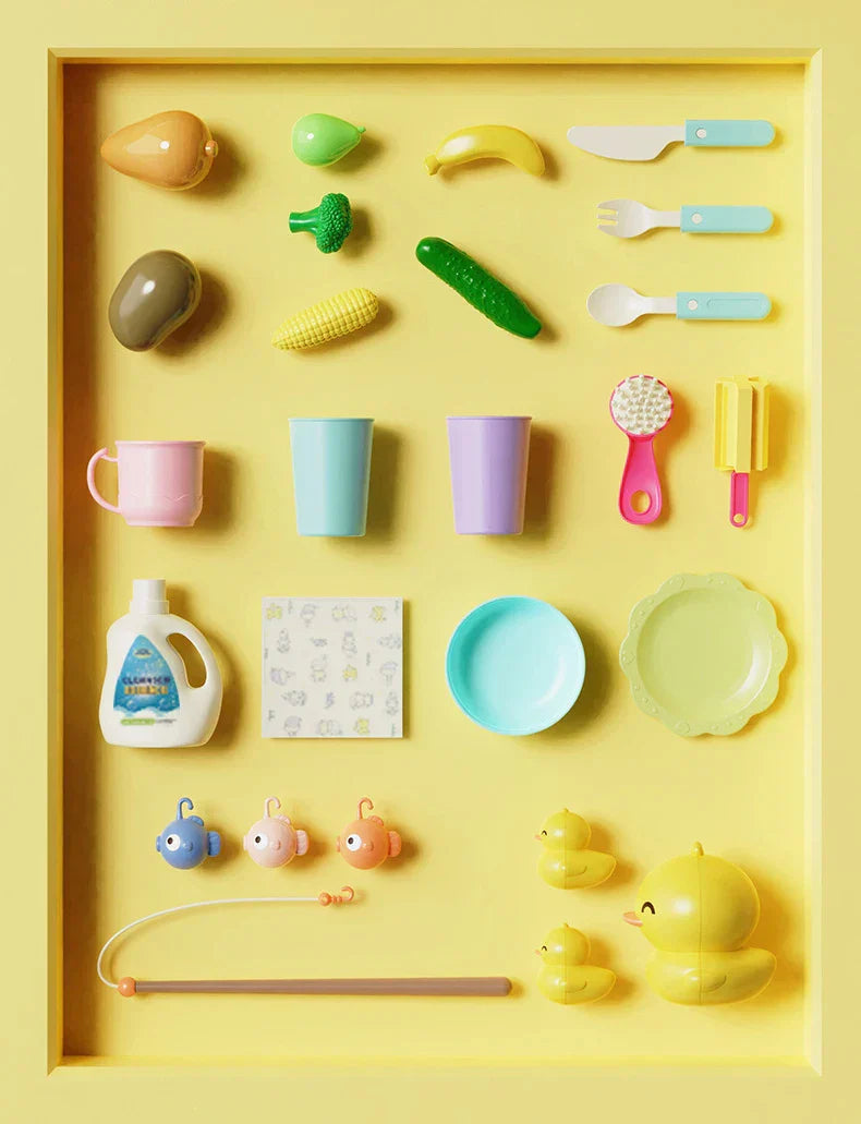 Children Kitchen – Vesi hauskaa & oppimista – 2-in-1 leikkiallas
