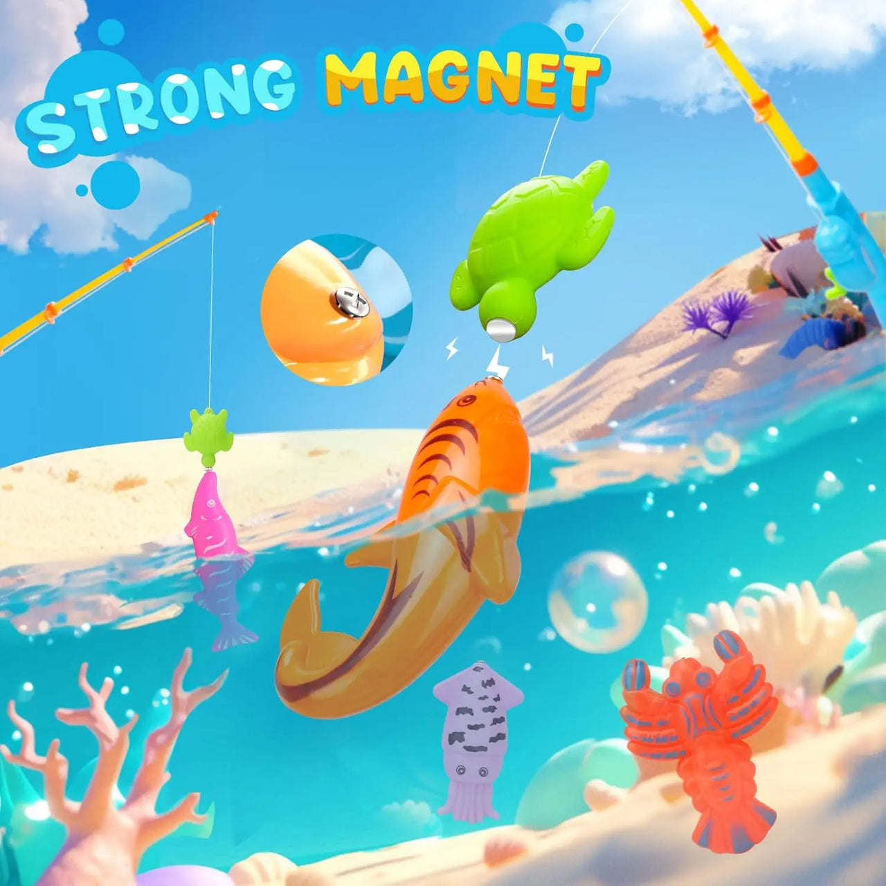 Fishing Game – Oppiminen & Löytäminen - Magneettinen kalapeli