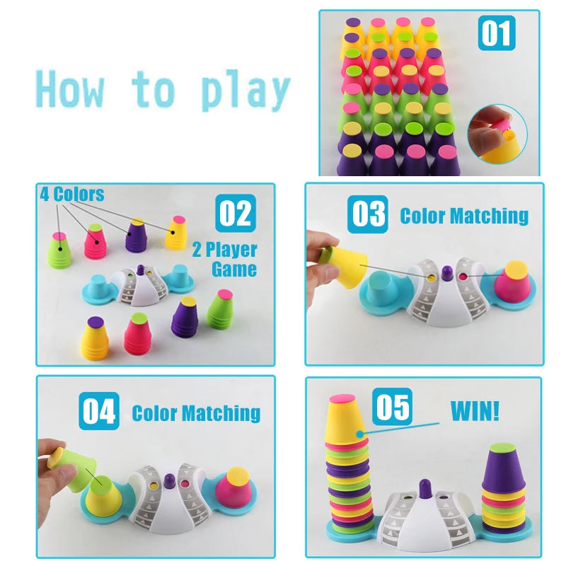 Speed Stacker™ - Kisaa huipulle! - Pinoamispeli