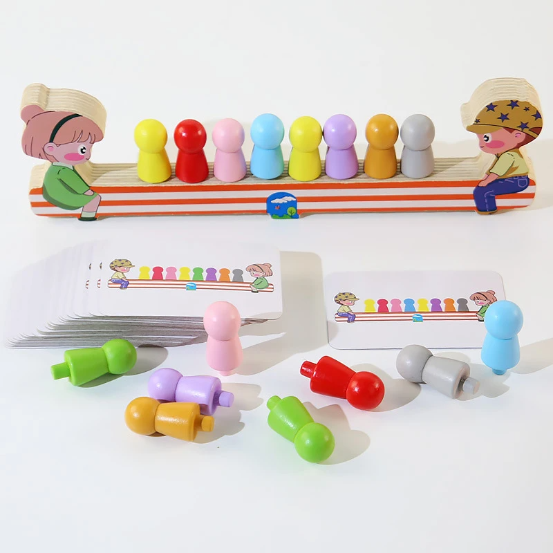 Sensory Color Sticks™ – Värit & eläimet - Värien lajittelupeli