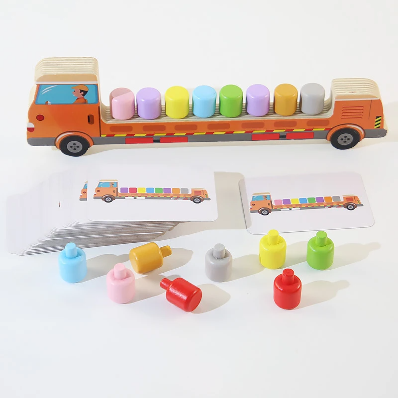 Sensory Color Sticks™ – Värit & eläimet - Värien lajittelupeli