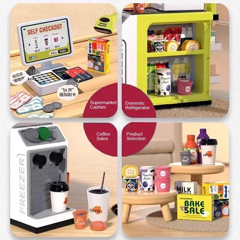 Supermarket Set™ - Ostoksilla käymisen hauskuus - Lasten leikkikassa