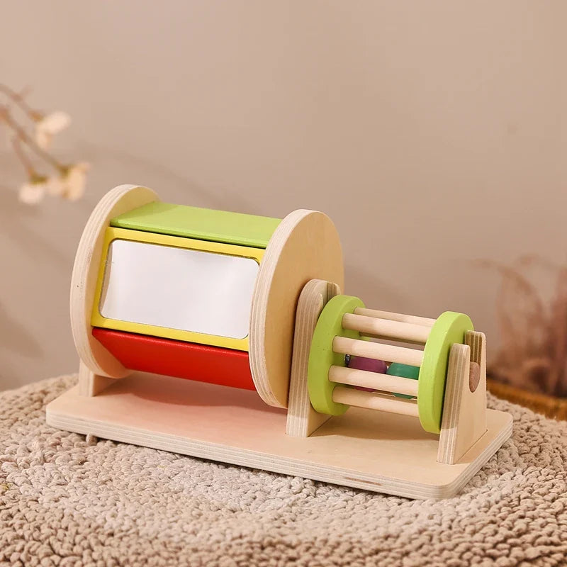 Sensory Drum™ – Värit ja muodot - Puinen Montessori-lelu