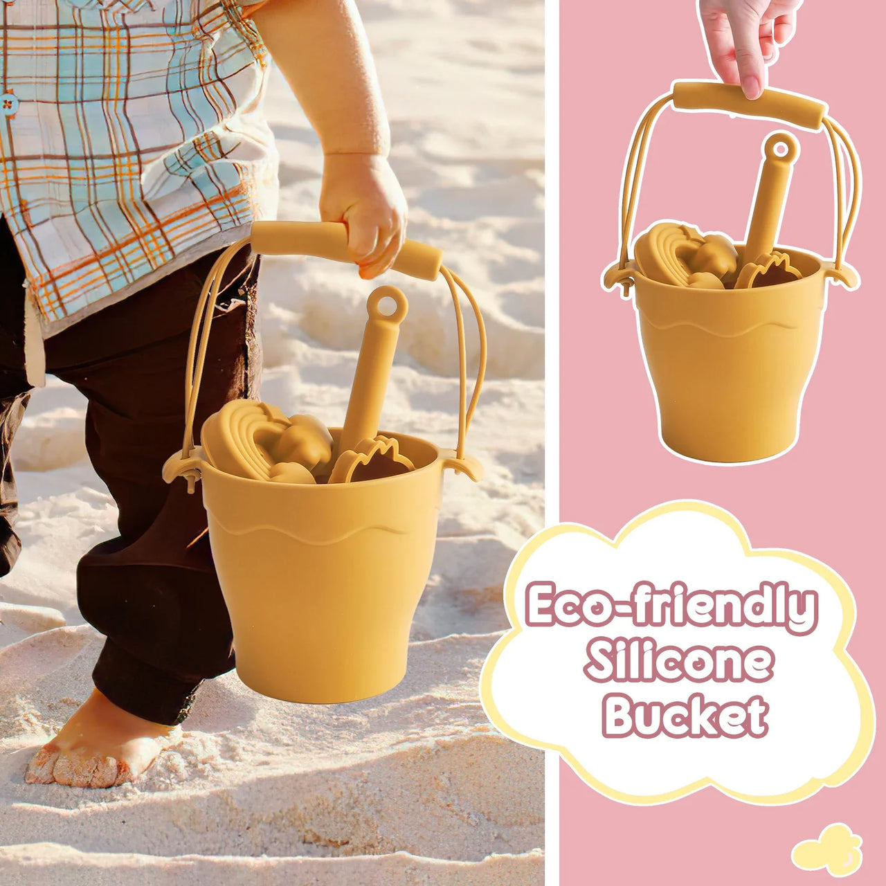 Silicone Beach Set™ - Hiekkaseikkailu -  Rantalelusetti