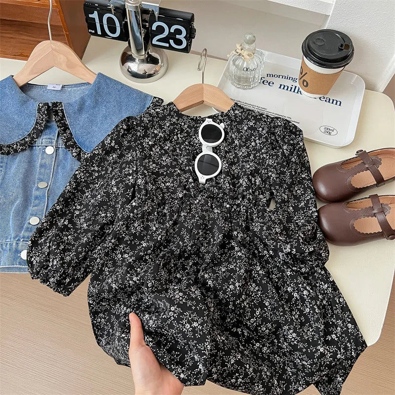 Mini Fashion™ - Lasten farkkutakki + mekko