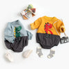 Mini Fashion – Pehmeä fleece villapaita Dino-painatuksella