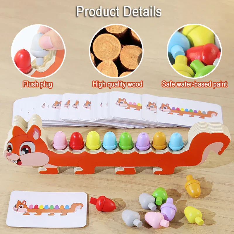 Sensory Color Sticks™ – Värit & eläimet - Värien lajittelupeli
