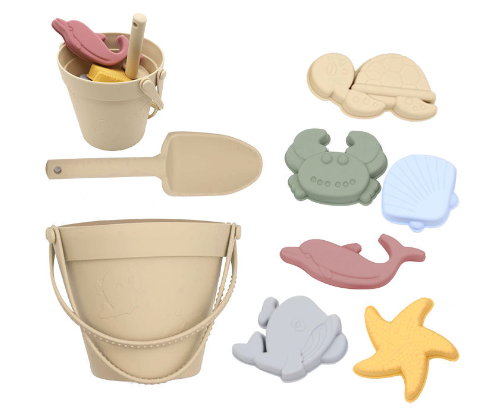Silicone Beach Set™ - Hiekkaseikkailu -  Rantalelusetti