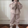 Mini Fashion™ - Vetoketjullinen fleece-asu lapsille