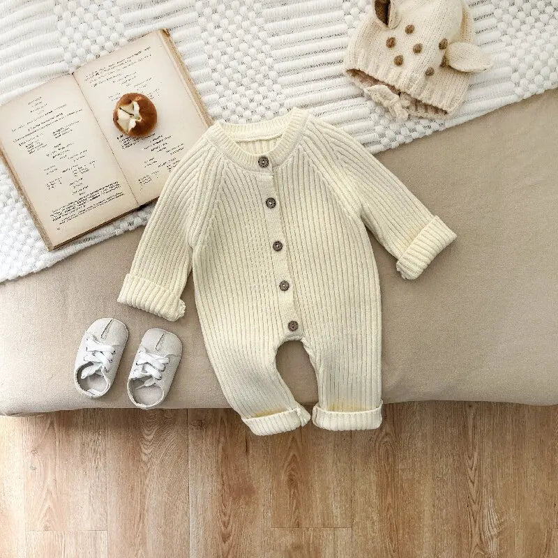CozyCotton – Mukava & Tyylikäs - Neulottu Romperi