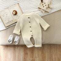 Thumbnail for CozyCotton – Mukava & Tyylikäs - Neulottu Romperi