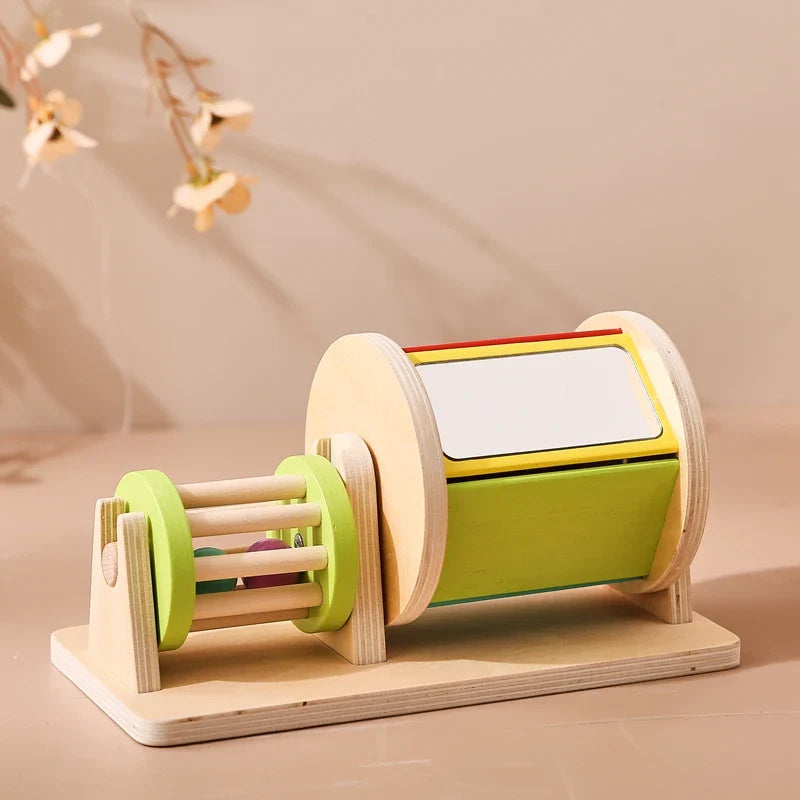 Sensory Drum™ – Värit ja muodot - Puinen Montessori-lelu