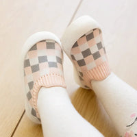 Thumbnail for Mini Fashion™ - Ihana ruutukuvio - Joustava slip-on kenkä lapsille