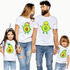 Mini Fashion™ - Samanlaiset asut perheelle- Avokado T-paita Valkoinen