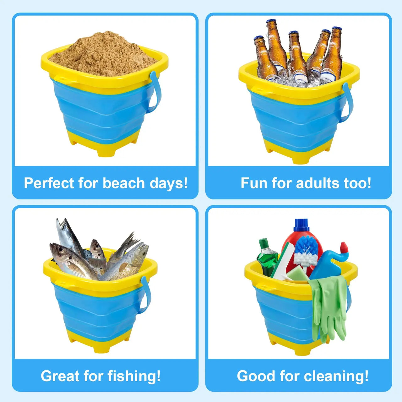 Foldable Bucket™ - Taitettava lomahauskuus - Taitettava ämpäri