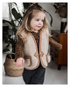 Mini Fashion™ - Lämmin kangas - Lasten pörroliivi