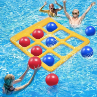 Thumbnail for Pool Tic Tac Toe – Värikäs ja hauska - allas Neljä peräkkäin -leikkisetti