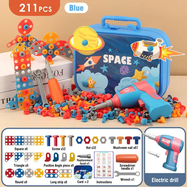 Screw Set™ - Hauskaa rakentamista - Lasten poratyökalusarja
