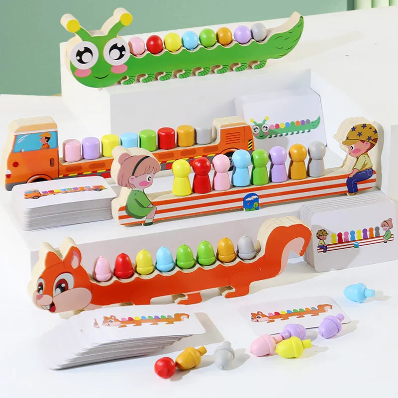 Sensory Color Sticks™ – Värit & eläimet - Värien lajittelupeli