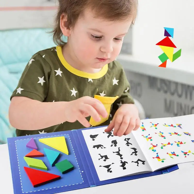 Woods™ - Rohkaise loogista ajattelua - Puinen Tangram-palapeli