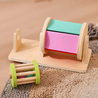Thumbnail for Sensory Drum™ – Värit ja muodot - Puinen Montessori-lelu