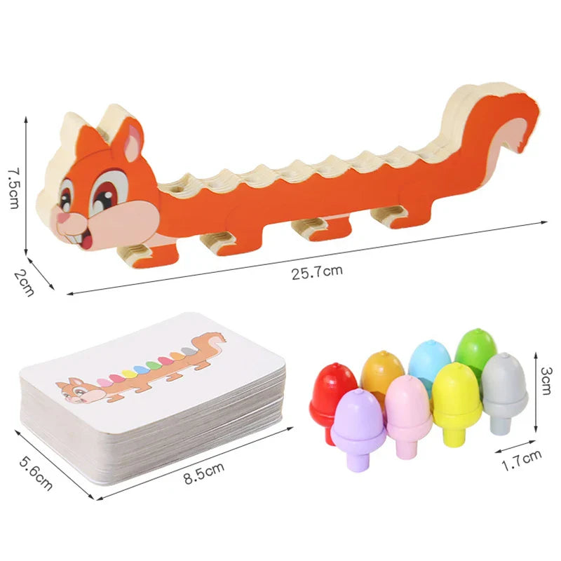 Sensory Color Sticks™ – Värit & eläimet - Värien lajittelupeli
